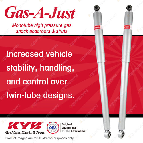 2x Rear KYB Gas-A-Just Shock Absorbers for Ford F250 RN F350 RN Super Duty