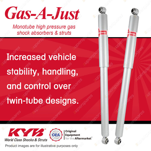 2x Rear KYB Gas-A-Just Shock Absorbers for Ford F250 6.7 RWD All Styles