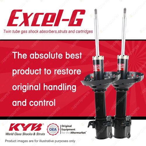 2x Front KYB Excel-G Strut Shock Absorbers for Subaru Forester SG9 Wagon