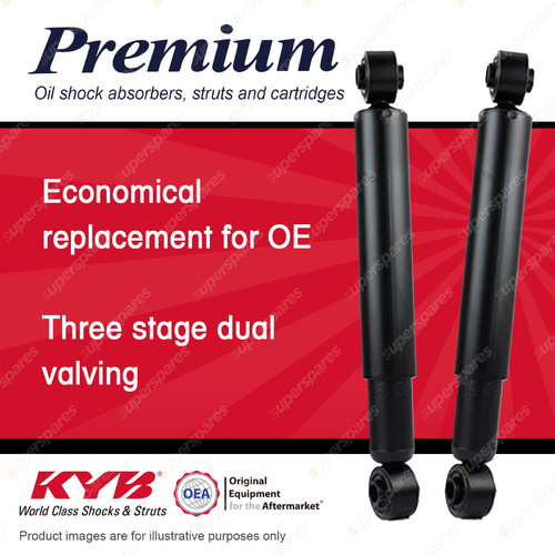 2x Rear KYB Premium Shock Absorbers for Daihatsu Mira L200S L201S Hatchback