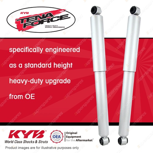 2x Rear KYB Tena Force Shock Absorbers for Nissan Navara D40 YD25DDTI 2005-2015