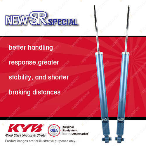 2x Rear KYB New SR Special Shock Absorbers for Subaru Impreza GVE 2.0L 2010-2014