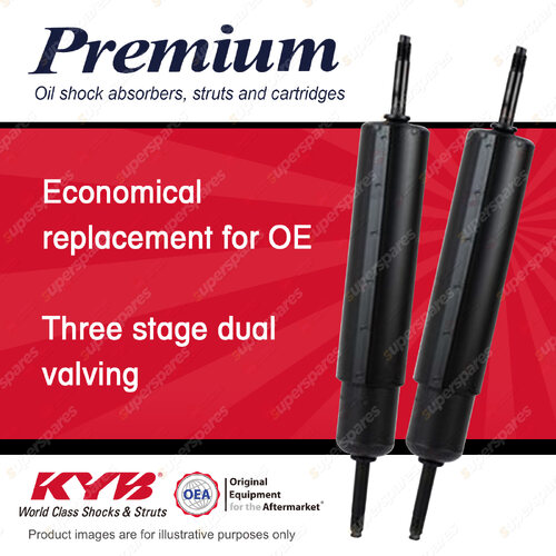 2x Front KYB Premium Shock Absorbers for Isuzu Forward FTS 6.5L Truck 1984-1988