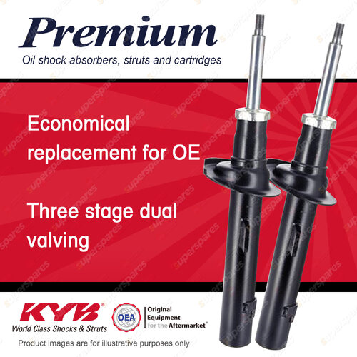 2x Front KYB Premium Shock Absorbers for Peugeot 406 D8 D9 ST STDT SV 1995-2004