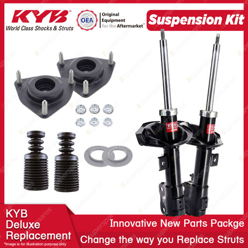 Front KYB Shock Absorbers Strut Mount Protection Kit for Mitsubishi Lancer CJ CF