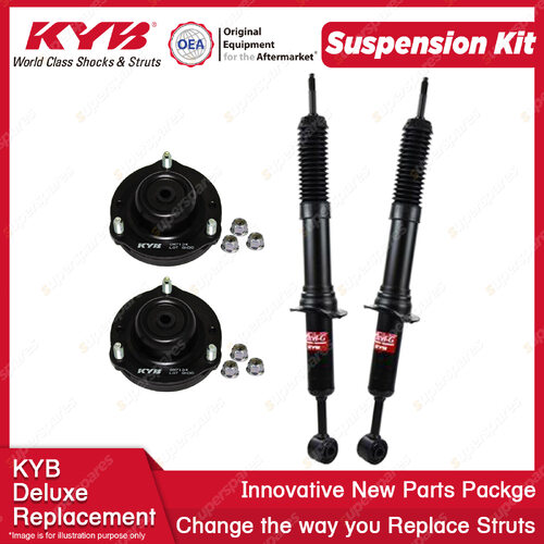 Front KYB Shock Absorbers Strut Mount Protection Kit for Toyota Fortuner GUN156R