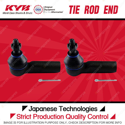 2x KYB Front Tie Rod Ends for Toyota Corolla AE101R AE102R AE112R Celica ST204R