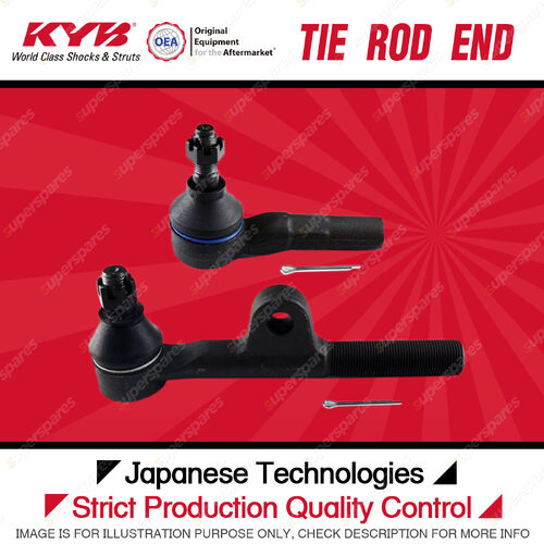 KYB Front Tie Rod Ends for Toyota Landcruiser HDJ80R HZJ80R 4.2 Starlet EP91 1.3