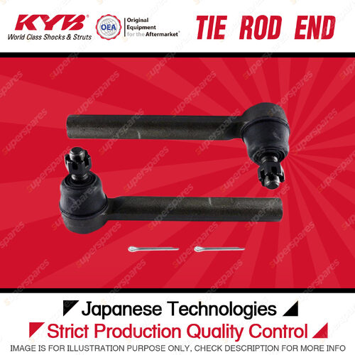 2 Pcs KYB Front Tie Rod Ends for Toyota Kluger MCU28R 3.3L 3MZFE SUV 2003-2007