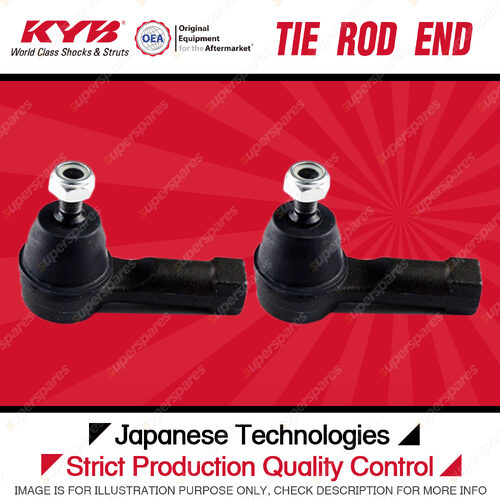 2x KYB Front Tie Rod Ends for Mitsubishi Lancer CE CF CJ ASX XA XB XC XD 07-On