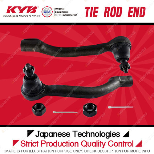 2 Pcs KYB Front Tie Rod Ends for Nissan Dualis J10 X-Trail T31 1.6L 2.0L 2.5L