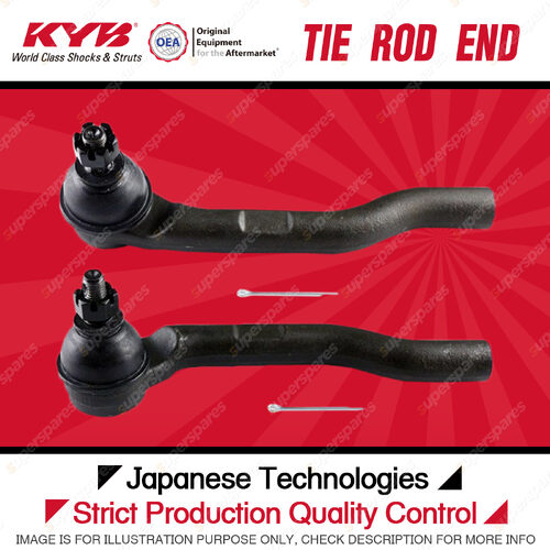 2 Pcs KYB Front Tie Rod Ends for Honda Jazz GD 1.3L 1.5L Hatchback 2002-2008