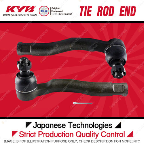 2 Pcs KYB Front Tie Rod Ends for Toyota Landcruiser HDJ100R UZJ100R 1998-2002