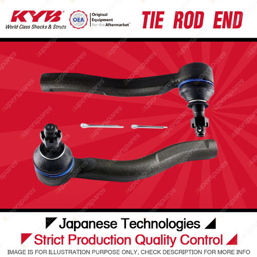 2x KYB Front Tie Rod Ends for Toyota Echo NCP10R NCP12R NCP13R 1.3L 1.5L 99-05