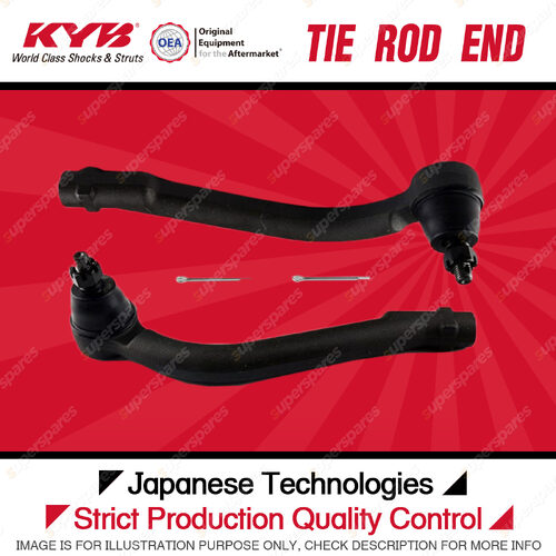 2 Pcs KYB Front Tie Rod Ends for Kia Cerato TD 2.0L G4KD I4 16V 2009-2013