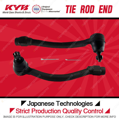 2 Pcs KYB Front Tie Rod Ends for Hyundai Elantra MD Active 1.8L G4NB I4 11-16