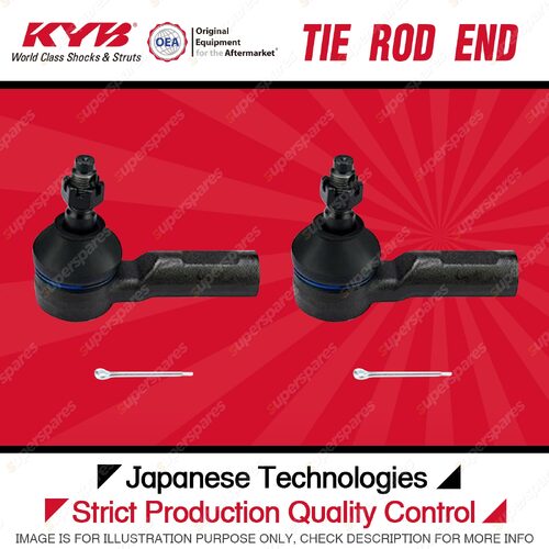 2 x Front KYB Tie Rod Ends for Toyota Hilux GGN120R 1GRFE 4.0L V6 RWD 2015-2017