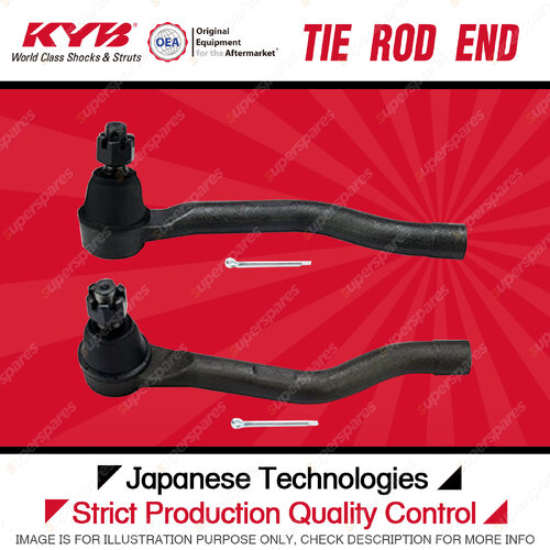 2 x KYB Front Tie Rod Ends for Honda Accord CR2 2.4L K24W3 05/2013-10/2019