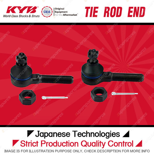 2 x KYB Front Tie Rod Ends for Suzuki Jimny JB43V 1.3L M13AA 09/2000-01/2019