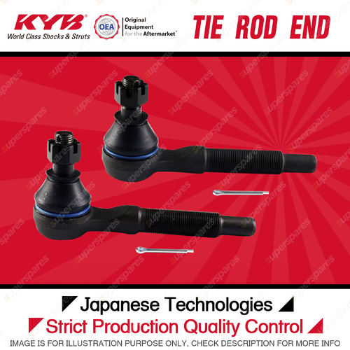 2 x KYB Front Tie Rod Ends for Nissan Patrol GU Y61 3.0L I4 4WD SUV 2000-2006