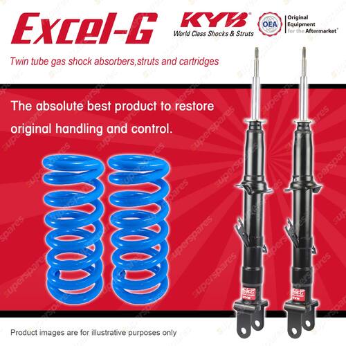 Front KYB EXCEL-G Shock Absorbers + Raised Coil Springs for FORD Territory SX