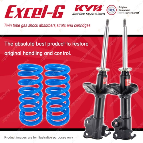 Front KYB EXCEL-G Shock Absorbers + Standard Coil Springs for NISSAN Pulsar N13