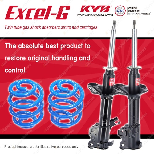 Front KYB EXCEL-G Shock Absorbers Super Low Coil Springs for FORD Corsair UA