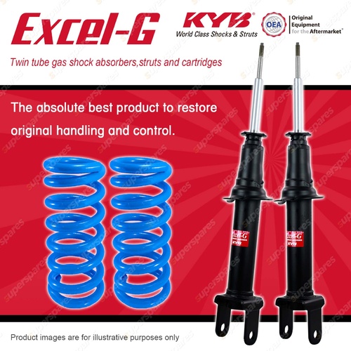 Front KYB EXCEL-G Shock Absorbers + STD Coil Springs for FORD Falcon BF II