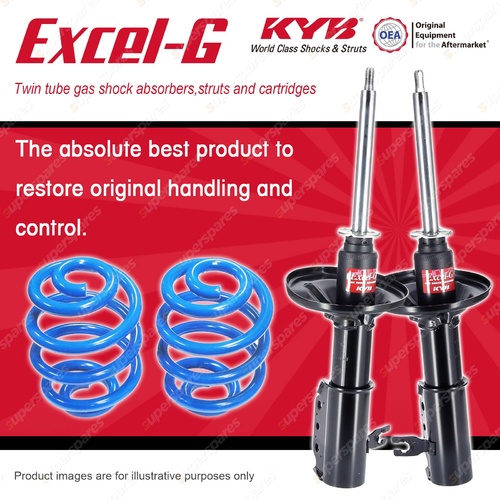 Front KYB EXCEL-G Shocks Sport Low Coil Springs for FORD Laser KJ B6 BP