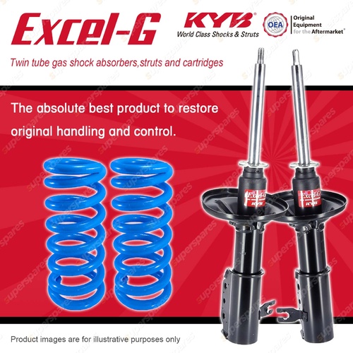 Front KYB EXCEL-G Shock Absorbers + Standard Coil Springs for FORD Laser KJ