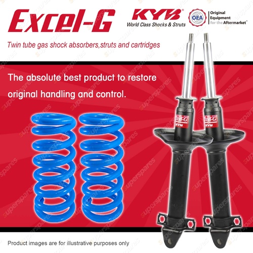 Front KYB EXCEL-G Shock Absorbers STD Coil Springs for SUBARU Leone AF5 AB5 AM3