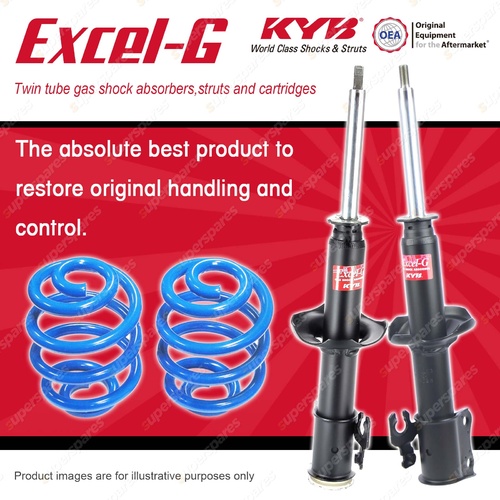 Front KYB EXCEL-G Shocks Super Low Coil Springs for FORD Festiva WB WD WF