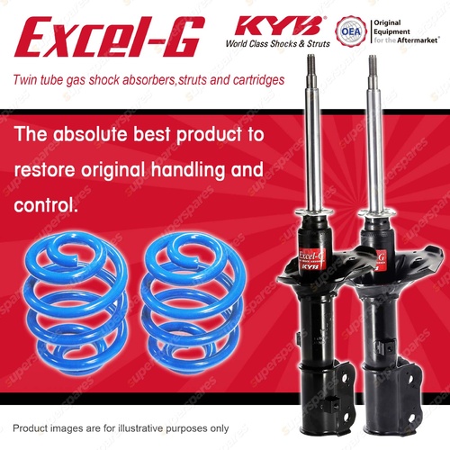 Front KYB EXCEL-G Shock Absorbers + Sport Low Coil Springs for HYUNDAI Accent LC