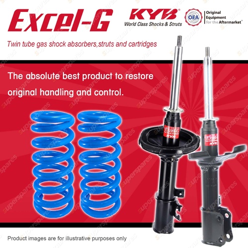 Front KYB EXCEL-G Shock Absorbers + STD Coil Springs for SUZUKI Baleno GC31 GC41