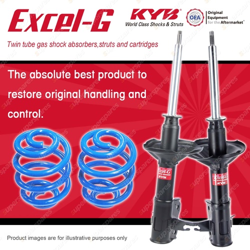 Front KYB EXCEL-G Shocks Super Low Coil Springs for MITSUBISHI Lancer Mirage CE