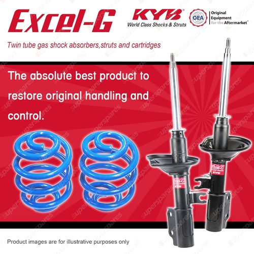 Front KYB EXCEL-G Shock Absorbers + Sport Low Coil Springs for KIA Mentor AFA