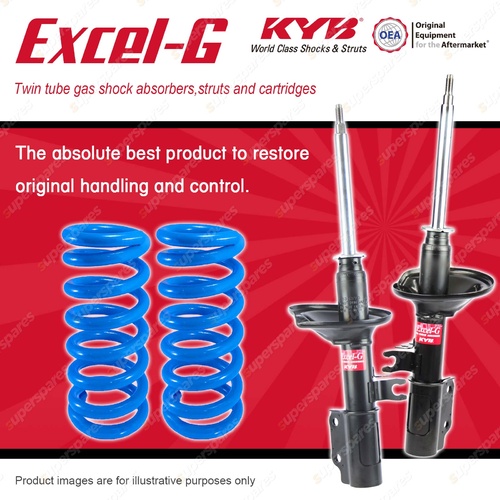 Front KYB EXCEL-G Shock Absorbers + Standard Coil Springs for KIA Mentor AFA