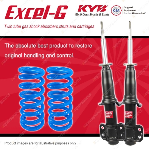 Front KYB EXCEL-G Shock Absorbers + STD Coil Springs for FORD Territory SX SY