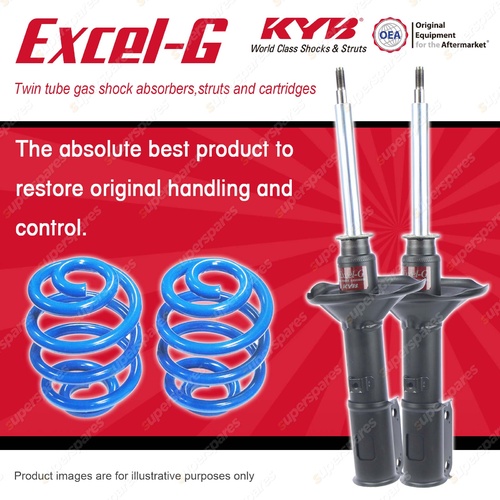 Front KYB EXCEL-G Shocks Sport Low Coil Springs for MITSUBISHI Cordia AA AB AC