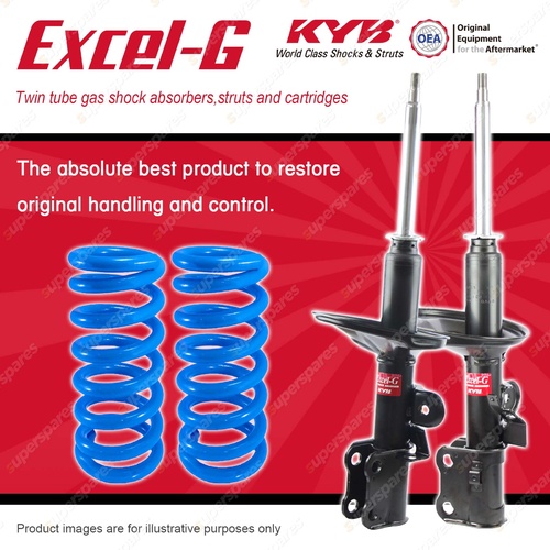 Front KYB EXCEL-G Shock Absorbers + STD Coil Springs for TOYOTA Tarago TCR10R