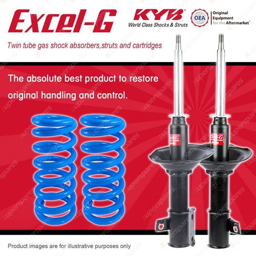 Front KYB EXCEL-G Shock Absorbers + STD Coil Springs for SUBARU Liberty BD BG