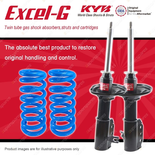 Front KYB EXCEL-G Shock Absorbers + Standard Coil Springs for MAZDA 323 BA FWD