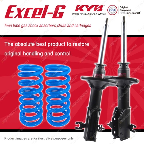 Front KYB EXCEL-G Shock Absorbers + Standard Coil Springs for MAZDA 323 BA