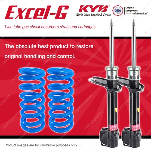 Front KYB EXCEL-G Shock Absorbers + Raised Coil Springs for HYUNDAI Sonata Y3