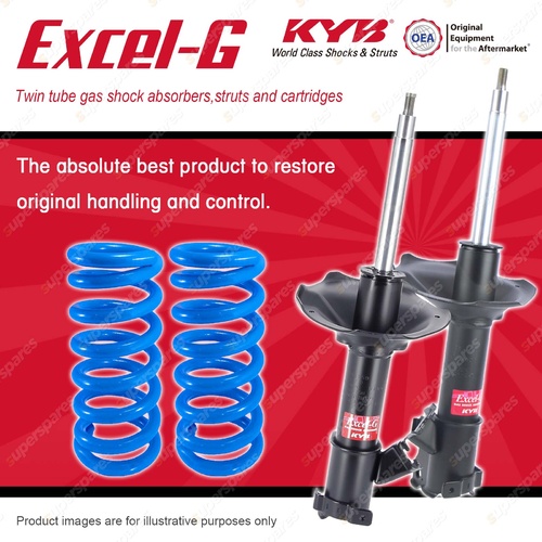 Front KYB EXCEL-G Shock Absorbers + Standard Coil Springs for NISSAN Maxima J30