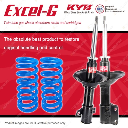 Front KYB EXCEL-G Shock Absorbers + STD Coil Springs for SUBARU Impreza GC GF