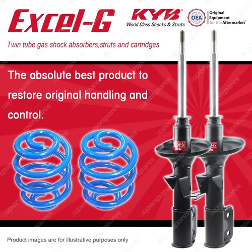 Front KYB EXCEL-G Shock Absorbers Raised Coil for HOLDEN Commodore VT VX