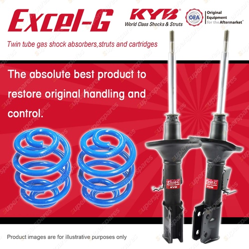 Front KYB EXCEL-G Shock Absorbers Raised Coil for HOLDEN Commodore VY