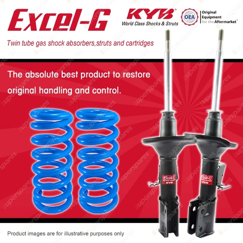 Front KYB EXCEL-G Shock Absorbers + Raised Coil for HOLDEN Commodore VY