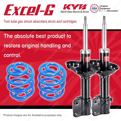 Front KYB EXCEL-G Shock Absorbers Sport Low Coil for SUBARU Forester SG9 FWD